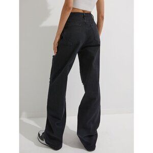 Romwe Grundge Gothic Black Skull Jeans Size Small,Y2K,Teens,High Rise